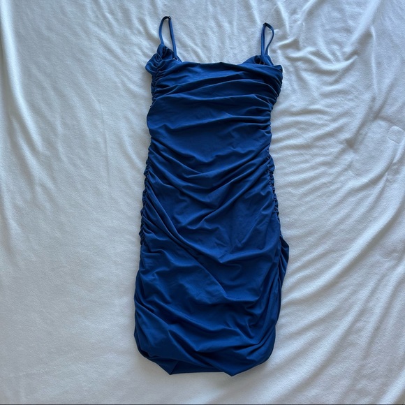 Oh Polly Twisted Love Ruched Bodycon Mini Dress - Picture 4 of 4